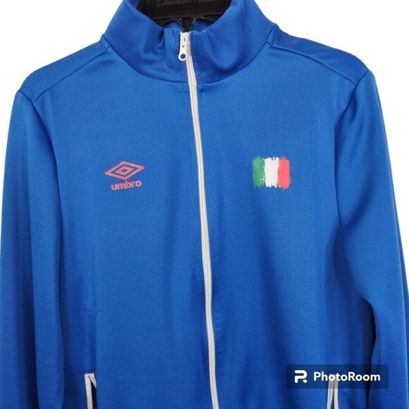 Umbro Mens Italy National Football Team Full Zip Track Jacket Size Small - Picture 4 of 10